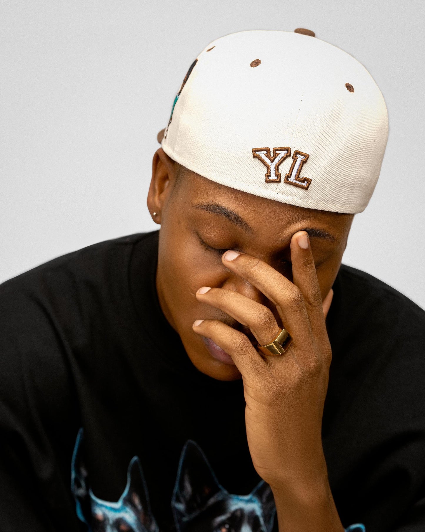YL Brown Snapback Cap