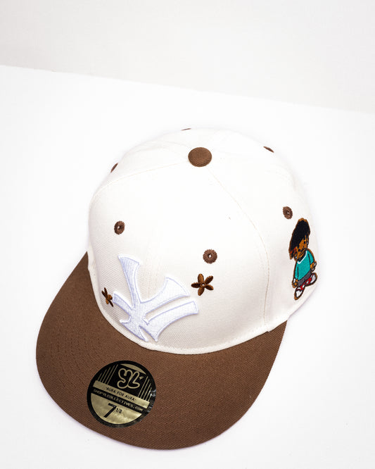 YL Brown Snapback Cap