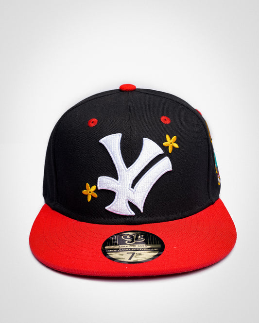 YL Black & Red Snapback Cap