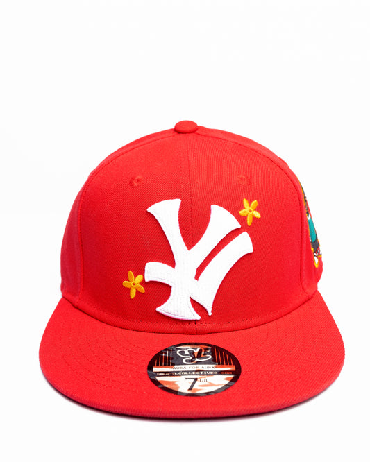 YL Red Snapback Cap