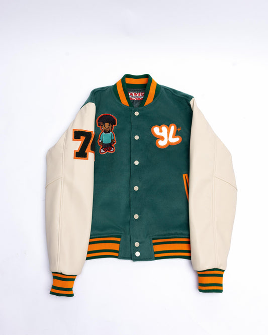 YL Green Varsity Jacket