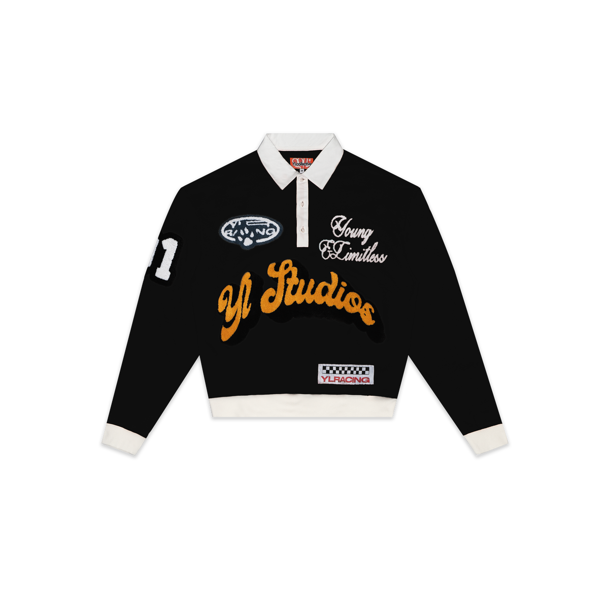 YL Racer Polo — Black